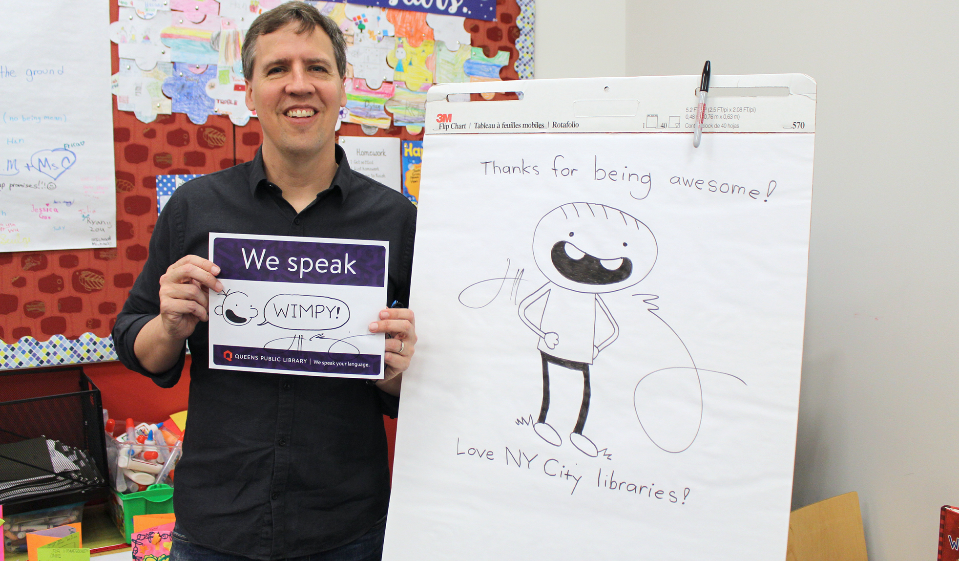 Jeff Kinney at Queens Public Library