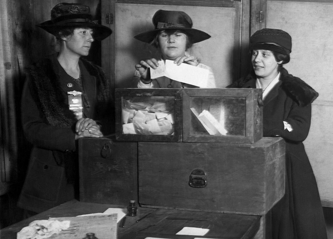 Women Casting Their Vote 