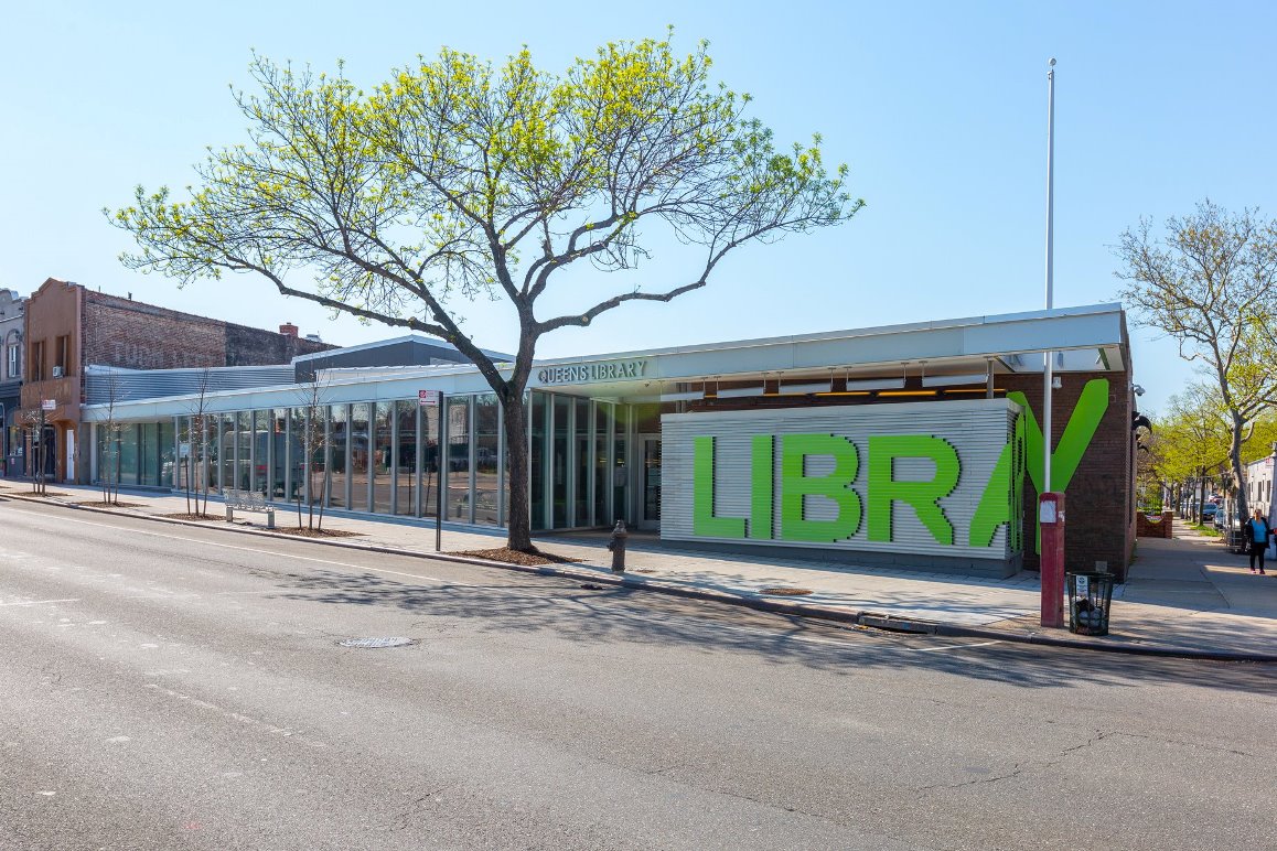 The newly renovated East Elmhurst Library.