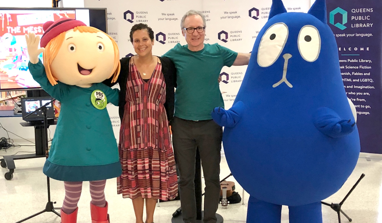Jennifer Oxley and Billy Aronson with Peg + Cat