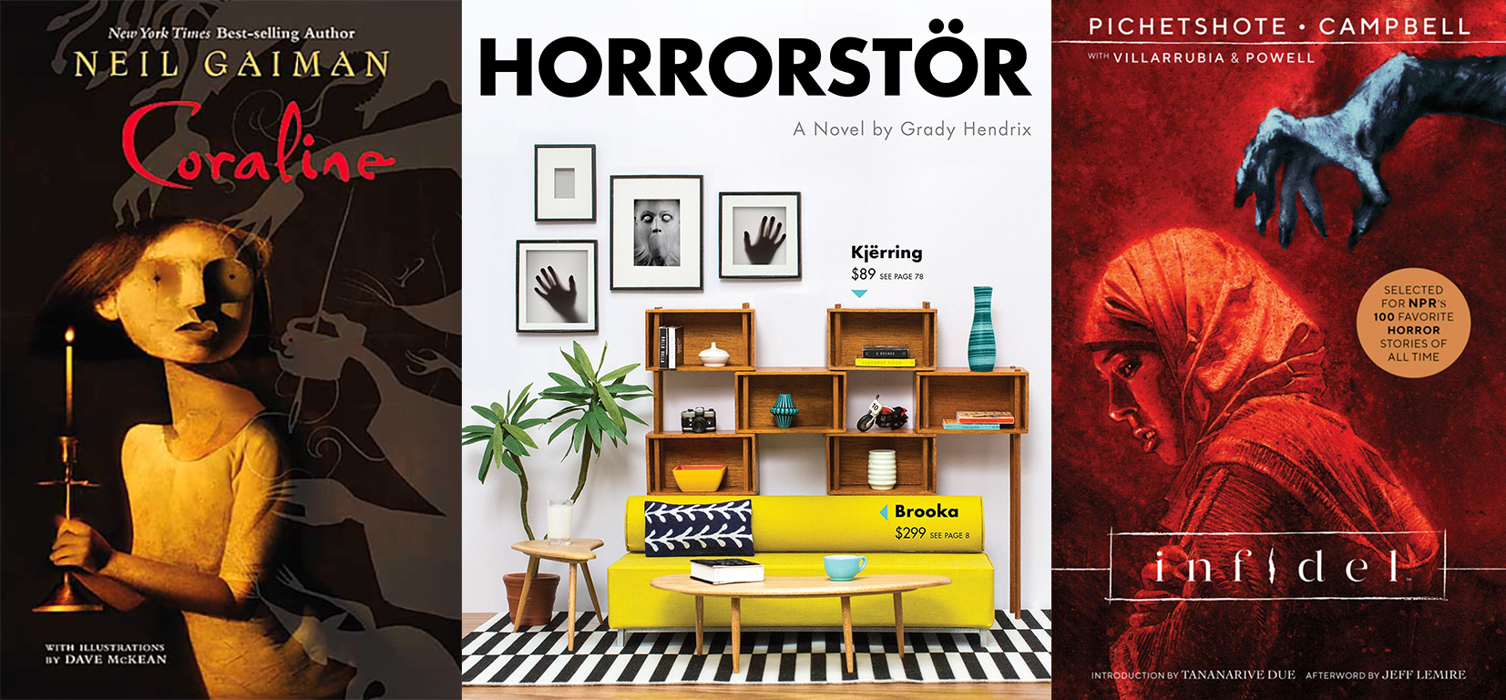 Three Horror Book Covers