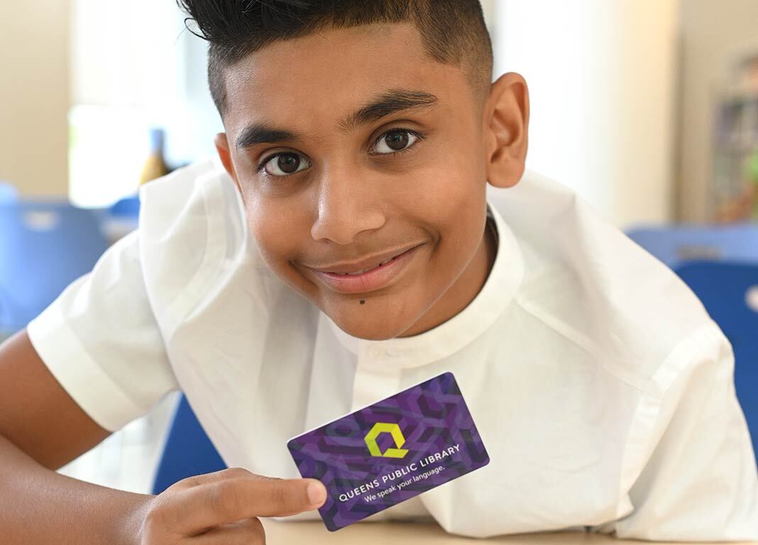 Child with Library Card 