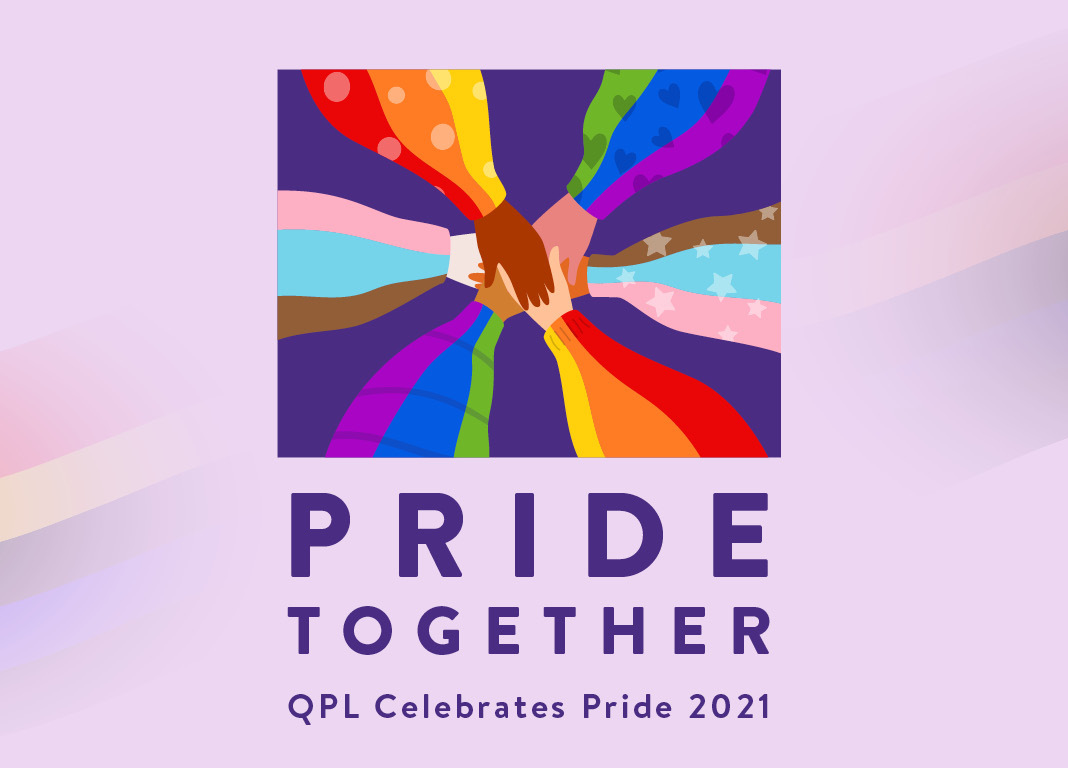 Pride Together with rainbow hands 