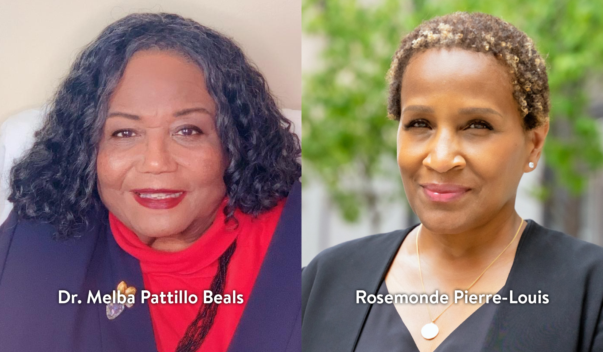 As part of our MLK celebration, watch this virtual talk with Dr. Melba Pattillo Beals and Rosemonde Pierre-Louis.